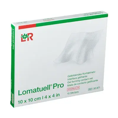 Lomatuell Pro stérile 10 x 10 cm - boite de 10