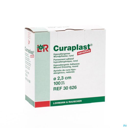 Curaplast sensitive rond 2,3cm - Boite de 100