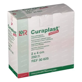 Curaplast sensitive 2 x 4cm - Boite de 250