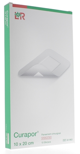 Curapor pansement transparent 10 x 20cm