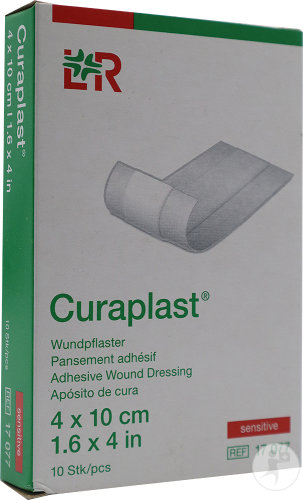 Curaplast sensitive 4x 10 cm - Boite de 10 